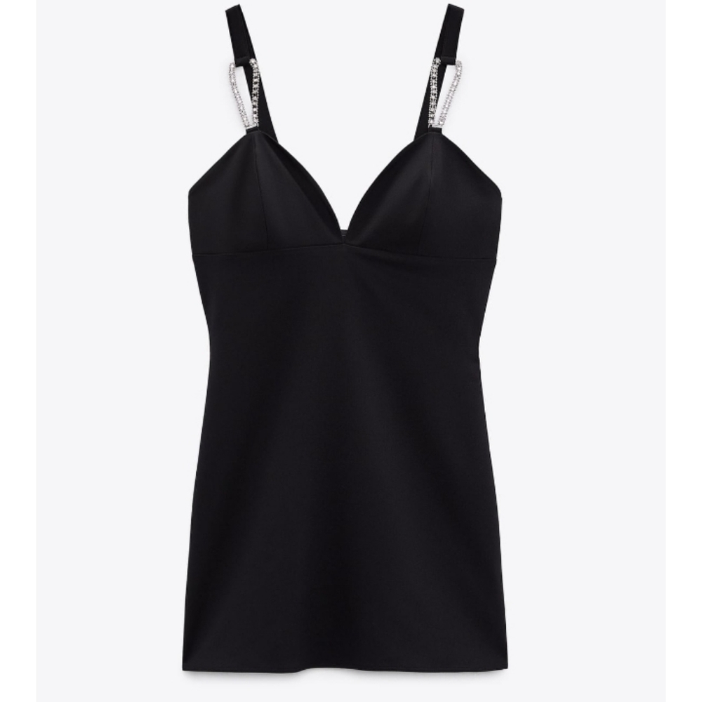 ZARA Sparkly Strap Dress - Picture 5 of 11